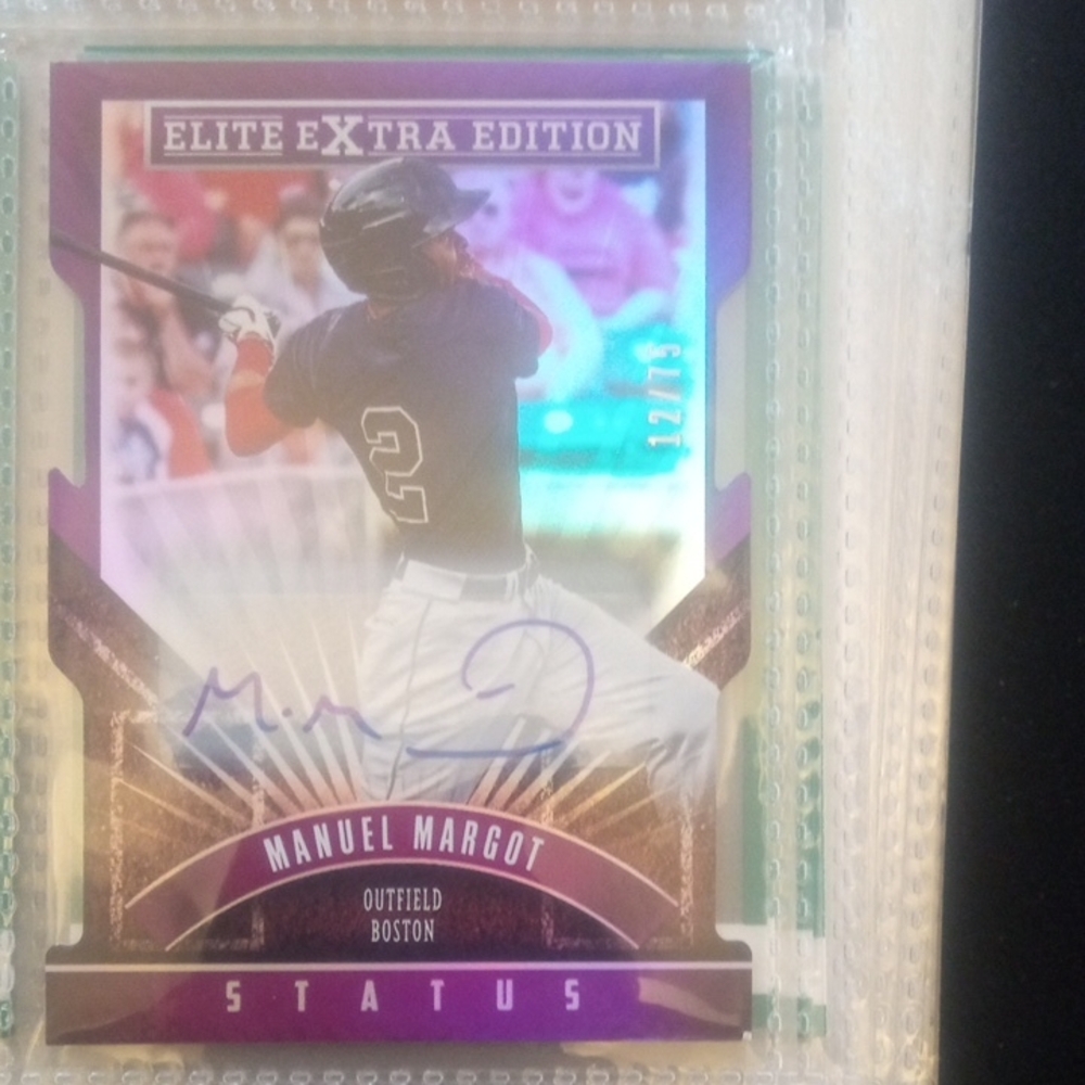 Panini Elite Extra Edition Baseball Card - Purple and White